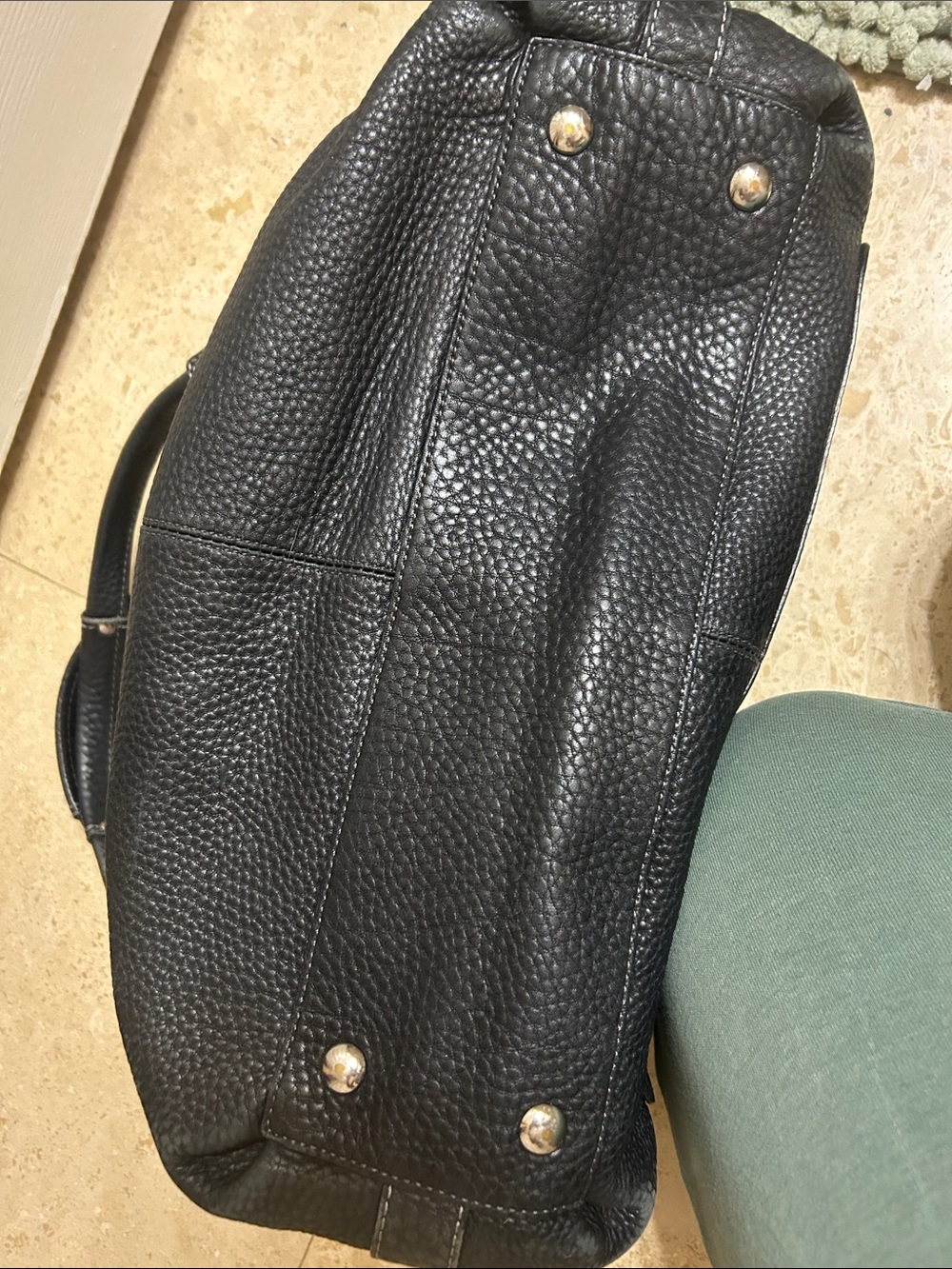 Authentic Coach Penelope Black Pebbled
Leather Carryall Tote Bag - Style F14682 - Picture 5 of 16